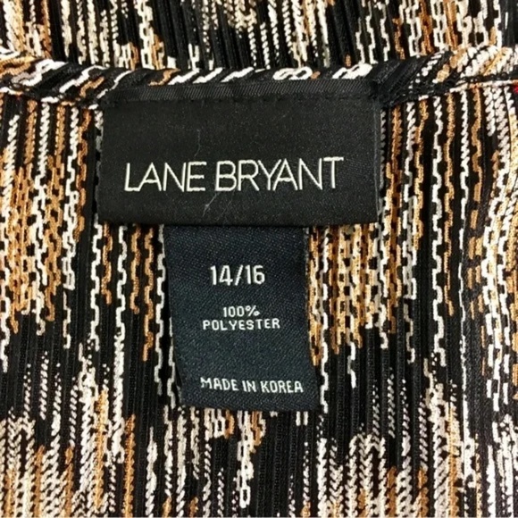 Lane Bryant | Multicolored Textured Layered Short Sleeve Blouse, Size 14/16 - Picture 6 of 6